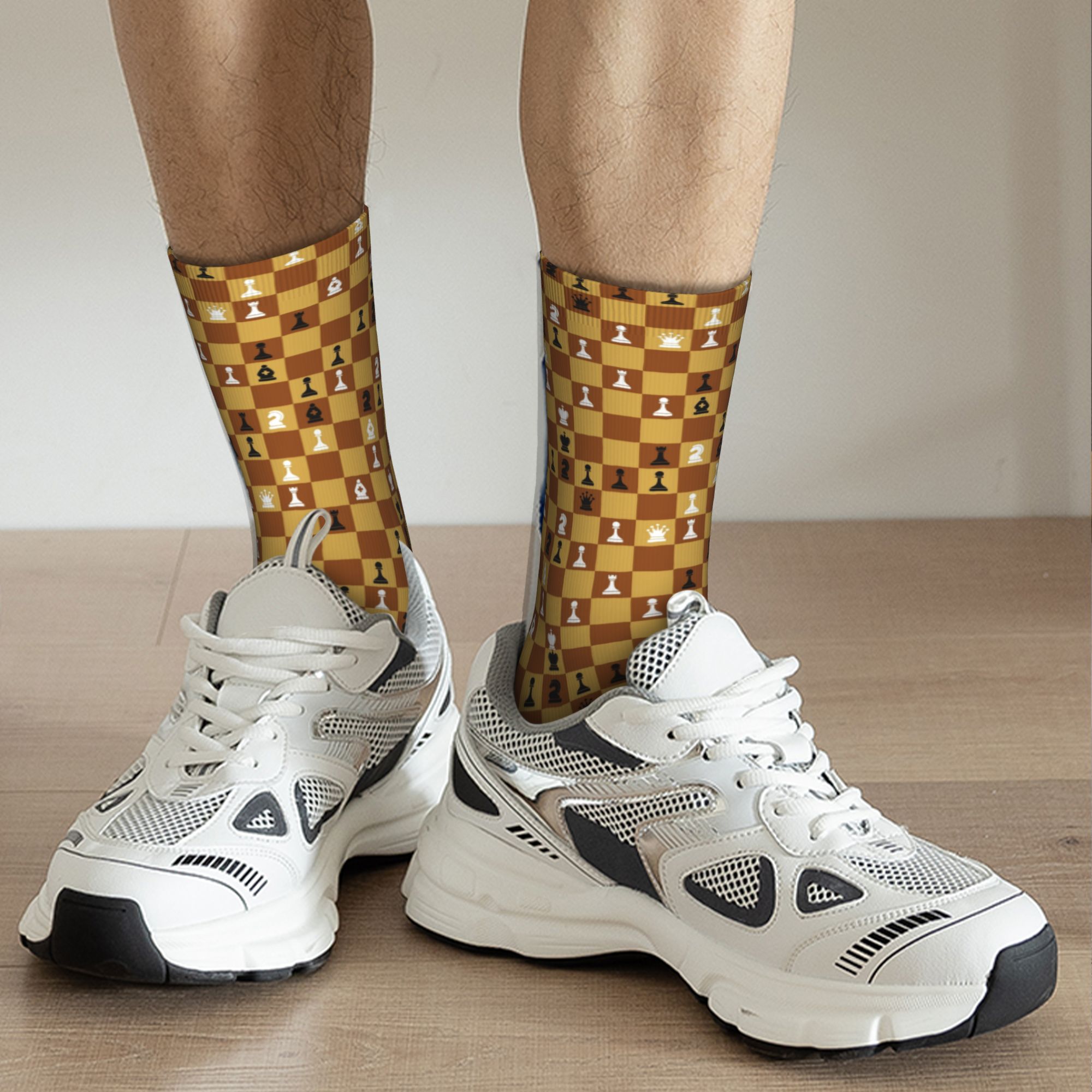 ถุงเท้าลายหมากรุกแบบกำหนดเองสำ - Board Game Youtube บทวิจารณ์และราคา